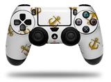 WraptorSkinz Skin compatible with Sony PS4 Dualshock Controller PlayStation 4 Original Slim and Pro Anchors Away White (CONTROLLER NOT INCLUDED)