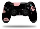 WraptorSkinz Skin compatible with Sony PS4 Dualshock Controller PlayStation 4 Original Slim and Pro Lots of Dots Pink on Black (CONTROLLER NOT INCLUDED)