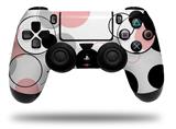 WraptorSkinz Skin compatible with Sony PS4 Dualshock Controller PlayStation 4 Original Slim and Pro Lots of Dots Pink on White (CONTROLLER NOT INCLUDED)