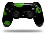 WraptorSkinz Skin compatible with Sony PS4 Dualshock Controller PlayStation 4 Original Slim and Pro Lots of Dots Green on Black (CONTROLLER NOT INCLUDED)