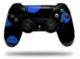 WraptorSkinz Skin compatible with Sony PS4 Dualshock Controller PlayStation 4 Original Slim and Pro Lots of Dots Blue on Black (CONTROLLER NOT INCLUDED)