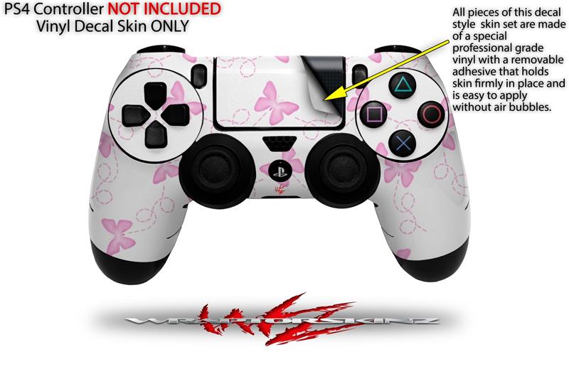 PS4/PS4 SLIM/PS4 PRO Controller Stickers PS4 Remote Controller Skin  Playstation 4 Controller Dualshock 4 Vinyl Decal Lavender Butterfies 