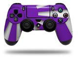 WraptorSkinz Skin compatible with Sony PS4 Dualshock Controller PlayStation 4 Original Slim and Pro Rising Sun Japanese Flag Purple (CONTROLLER NOT INCLUDED)