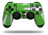 WraptorSkinz Skin compatible with Sony PS4 Dualshock Controller PlayStation 4 Original Slim and Pro Rising Sun Japanese Flag Green (CONTROLLER NOT INCLUDED)
