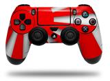 WraptorSkinz Skin compatible with Sony PS4 Dualshock Controller PlayStation 4 Original Slim and Pro Rising Sun Japanese Flag Red (CONTROLLER NOT INCLUDED)