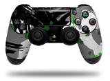 WraptorSkinz Skin compatible with Sony PS4 Dualshock Controller PlayStation 4 Original Slim and Pro Abstract 02 Green (CONTROLLER NOT INCLUDED)