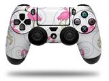 WraptorSkinz Skin compatible with Sony PS4 Dualshock Controller PlayStation 4 Original Slim and Pro Flamingos on White (CONTROLLER NOT INCLUDED)