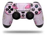 WraptorSkinz Skin compatible with Sony PS4 Dualshock Controller PlayStation 4 Original Slim and Pro Flamingos on Pink (CONTROLLER NOT INCLUDED)