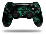 WraptorSkinz Skin compatible with Sony PS4 Dualshock Controller PlayStation 4 Original Slim and Pro Skulls Confetti Seafoam Green (CONTROLLER NOT INCLUDED)