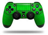 WraptorSkinz Skin compatible with Sony PS4 Dualshock Controller PlayStation 4 Original Slim and Pro Simulated Brushed Metal Green (CONTROLLER NOT INCLUDED)
