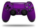 WraptorSkinz Skin compatible with Sony PS4 Dualshock Controller PlayStation 4 Original Slim and Pro Simulated Brushed Metal Purple (CONTROLLER NOT INCLUDED)
