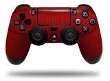 WraptorSkinz Skin compatible with Sony PS4 Dualshock Controller PlayStation 4 Original Slim and Pro Simulated Brushed Metal Red (CONTROLLER NOT INCLUDED)