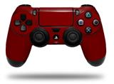 WraptorSkinz Skin compatible with Sony PS4 Dualshock Controller PlayStation 4 Original Slim and Pro Solids Collection Red Dark (CONTROLLER NOT INCLUDED)