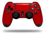 WraptorSkinz Skin compatible with Sony PS4 Dualshock Controller PlayStation 4 Original Slim and Pro Solids Collection Red (CONTROLLER NOT INCLUDED)