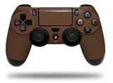 WraptorSkinz Skin compatible with Sony PS4 Dualshock Controller PlayStation 4 Original Slim and Pro Solids Collection Chocolate Brown (CONTROLLER NOT INCLUDED)