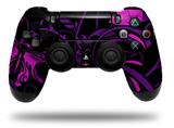 WraptorSkinz Skin compatible with Sony PS4 Dualshock Controller PlayStation 4 Original Slim and Pro Twisted Garden Purple and Hot Pink (CONTROLLER NOT INCLUDED)