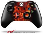 Decal Style Skin for Microsoft XBOX One Wireless Controller Flaming Fire Skull Orange - (CONTROLLER NOT INCLUDED)