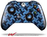 Decal Style Skin for Microsoft XBOX One Wireless Controller Retro Houndstooth Blue - (CONTROLLER NOT INCLUDED)