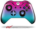 Decal Style Skin for Microsoft XBOX One Wireless Controller Smooth Fades Neon Teal Hot Pink - (CONTROLLER NOT INCLUDED)