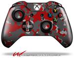 Decal Style Skin for Microsoft XBOX One Wireless Controller WraptorCamo Old School Camouflage Camo Red - (CONTROLLER NOT INCLUDED)