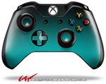 Decal Style Skin for Microsoft XBOX One Wireless Controller Smooth Fades Neon Teal Black - (CONTROLLER NOT INCLUDED)