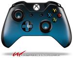 Decal Style Skin for Microsoft XBOX One Wireless Controller Smooth Fades Neon Blue Black - (CONTROLLER NOT INCLUDED)