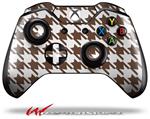 Decal Style Skin for Microsoft XBOX One Wireless Controller Houndstooth Chocolate Brown - (CONTROLLER NOT INCLUDED)