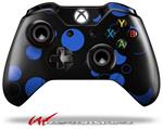 Decal Style Skin for Microsoft XBOX One Wireless Controller Lots of Dots Blue on Black - (CONTROLLER NOT INCLUDED)