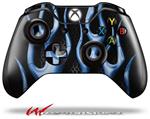 Decal Style Skin for Microsoft XBOX One Wireless Controller Metal Flames Blue - (CONTROLLER NOT INCLUDED)