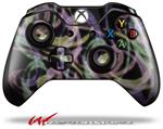 Decal Style Skin for Microsoft XBOX One Wireless Controller Neon Swoosh on Black - (CONTROLLER NOT INCLUDED)