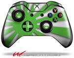 Decal Style Skin for Microsoft XBOX One Wireless Controller Rising Sun Japanese Flag Green - (CONTROLLER NOT INCLUDED)
