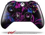 Decal Style Skin for Microsoft XBOX One Wireless Controller Twisted Garden Hot Pink and Blue - (CONTROLLER NOT INCLUDED)