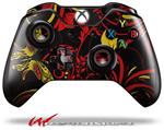 Decal Style Skin for Microsoft XBOX One Wireless Controller Twisted Garden Red and Yellow - (CONTROLLER NOT INCLUDED)