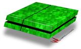 Vinyl Decal Skin Wrap compatible with Sony PlayStation 4 Original Console Triangle Mosaic Green (PS4 NOT INCLUDED)