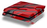Vinyl Decal Skin Wrap compatible with Sony PlayStation 4 Original Console Camouflage Red (PS4 NOT INCLUDED)