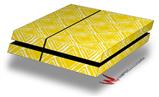 Vinyl Decal Skin Wrap compatible with Sony PlayStation 4 Original Console Wavey Yellow (PS4 NOT INCLUDED)