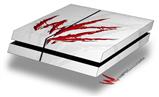Vinyl Decal Skin Wrap compatible with Sony PlayStation 4 Original Console WraptorSkinz WZ on White (PS4 NOT INCLUDED)