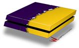 Vinyl Decal Skin Wrap compatible with Sony PlayStation 4 Original Console Ripped Colors Purple Yellow (PS4 NOT INCLUDED)