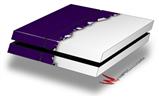 Vinyl Decal Skin Wrap compatible with Sony PlayStation 4 Original Console Ripped Colors Purple White (PS4 NOT INCLUDED)