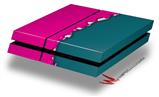 Vinyl Decal Skin Wrap compatible with Sony PlayStation 4 Original Console Ripped Colors Hot Pink Seafoam Green (PS4 NOT INCLUDED)