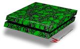 Vinyl Decal Skin Wrap compatible with Sony PlayStation 4 Original Console Scattered Skulls Green (PS4 NOT INCLUDED)