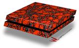 Vinyl Decal Skin Wrap compatible with Sony PlayStation 4 Original Console Scattered Skulls Red (PS4 NOT INCLUDED)