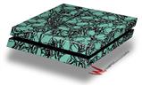 Vinyl Decal Skin Wrap compatible with Sony PlayStation 4 Original Console Scattered Skulls Seafoam Green (PS4 NOT INCLUDED)