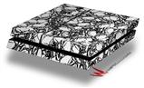 Vinyl Decal Skin Wrap compatible with Sony PlayStation 4 Original Console Scattered Skulls White (PS4 NOT INCLUDED)