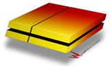 Vinyl Decal Skin Wrap compatible with Sony PlayStation 4 Original Console Smooth Fades Yellow Red (PS4 NOT INCLUDED)
