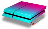 Vinyl Decal Skin Wrap compatible with Sony PlayStation 4 Original Console Smooth Fades Neon Teal Hot Pink (PS4 NOT INCLUDED)