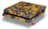 Vinyl Decal Skin Wrap compatible with Sony PlayStation 4 Original Console WraptorCamo Old School Camouflage Camo Orange (PS4 NOT INCLUDED)