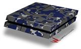 Vinyl Decal Skin Wrap compatible with Sony PlayStation 4 Original Console WraptorCamo Old School Camouflage Camo Blue Navy (PS4 NOT INCLUDED)