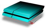 Vinyl Decal Skin Wrap compatible with Sony PlayStation 4 Original Console Smooth Fades Neon Teal Black (PS4 NOT INCLUDED)
