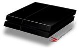 Vinyl Decal Skin Wrap compatible with Sony PlayStation 4 Original Console Solids Collection Color Black (PS4 NOT INCLUDED)